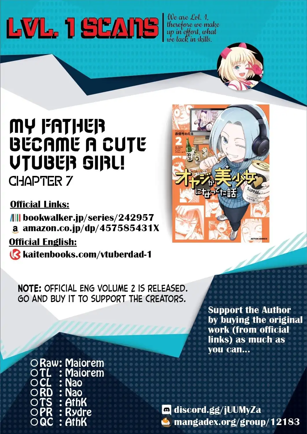 My Father Became a Cute VTuber Girl! Chapter 7 8